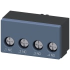 SIEMENS - SIE3RA69131A Blocchetto di contatti ausiliari, 1NO+1NC, collegamento del circuito di comando, morsetti a vite