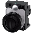 SIEMENS - SIE3SU12006KB101AA0 Segnalatore acustico, 22 mm, rotondo, in plastica, colore nero, suono continuo, 2,4 kHz, AC/DC 24 V