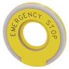 SIEMENS - SIE3SU19010BD310DA0 ETICHETTA EMERGENCY STOP ILLUMINABILE