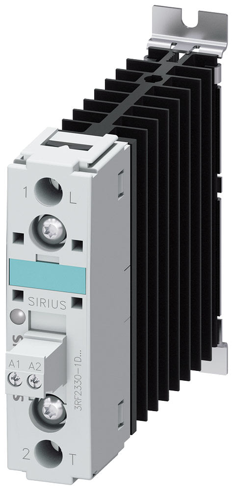 SIEMENS - SIE3RF23301DA44 Contattore statico 3RF2, monofase AC-51 30 A 48 ... 460 V/DC 4 ... 30 V, resistente al cortocircuito fino a 25 A
