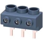 SIEMENS - SIE3RV19155A Morsetto di alimentazione trifase per sbarre collettrici trifase, S0 e S00, collegamento dallalto