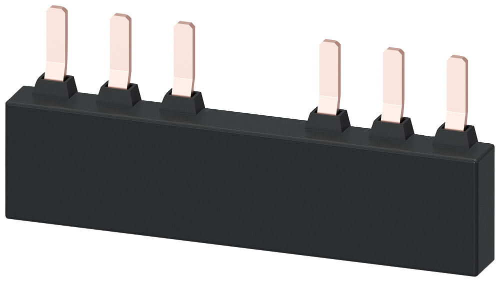 SIEMENS - SIE3RV19353A Sbarra collettrice trifase per 2 interruttori automatici S2, interdistanza modulare: 75 mm