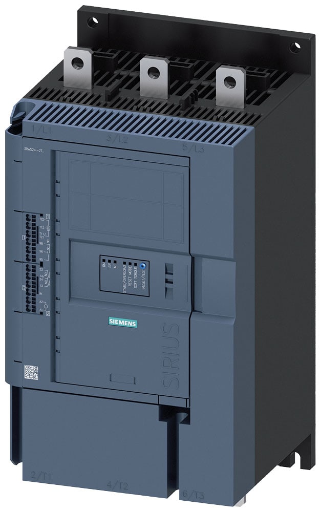 SIEMENS - SIE3RW52472TC04 SIRIUS softstarter 200 ... 480 V 370 A, AC/DC 24 V, morsetti a molla, uscita analogica