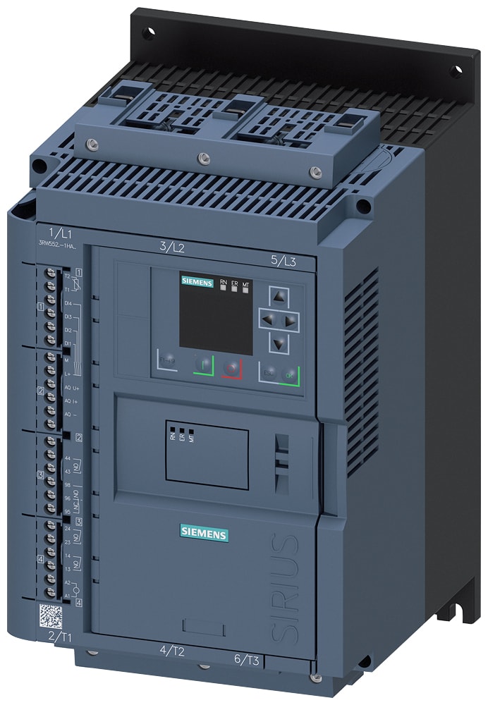 SIEMENS - SIE3RW55261HA04 SIRIUS softstarter 200 ... 480 V 77 A, AC/DC 24 V morsetti a vite