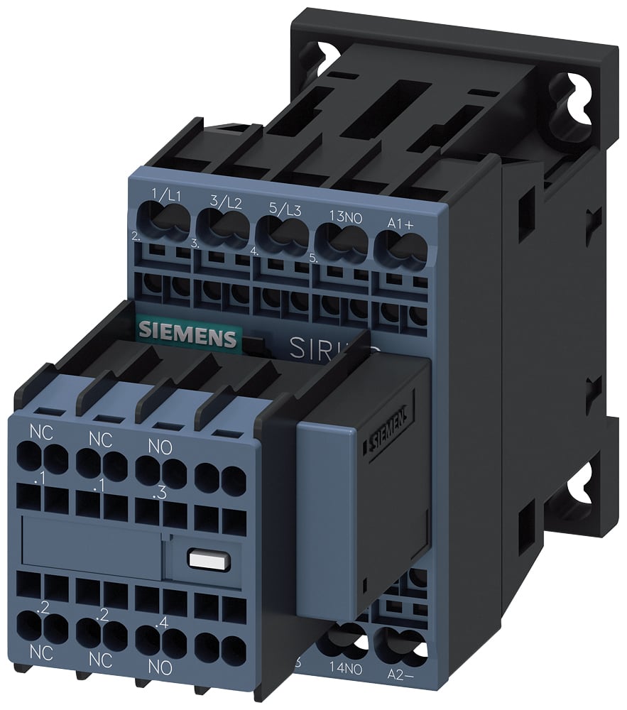SIEMENS - SIE3RT20162DB44 CONTACTOR,AC3:4KW 2NO+2NC DC24V