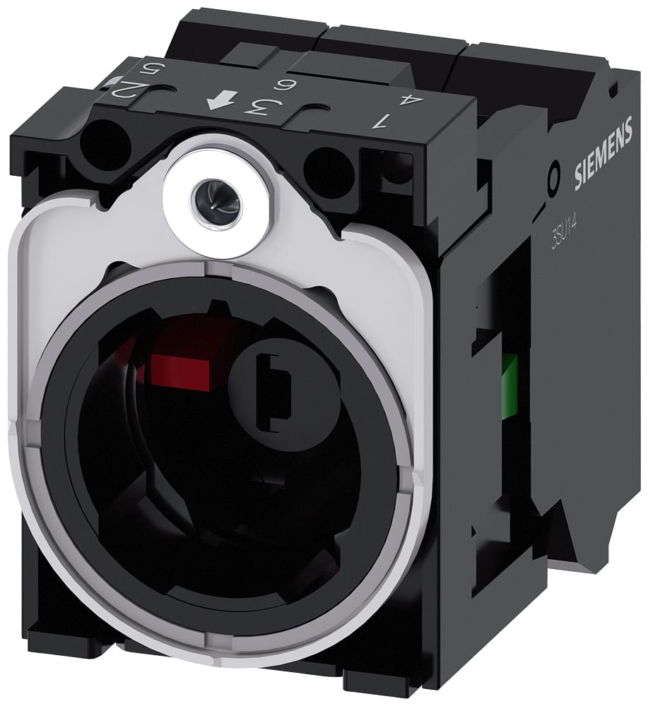 SIEMENS - SIE3SU15511AB203MA0 HOLDER MET 1NO1NC LED ROS 24V AC/DC MOL