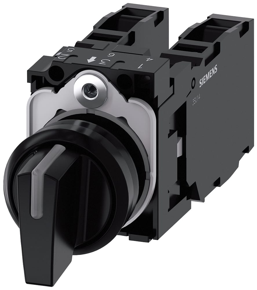 SIEMENS - SIE3SU11002BL101NA0 SELETTORE A MANOP. I-O-II, NERO