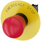 SIEMENS - SIE3SU11001HB201PG0 Pulsante a fungo di ARRESTO DI EMERGENZA, 22 mm, rotondo, in plastica, colore rosso, 1NC, 1NC