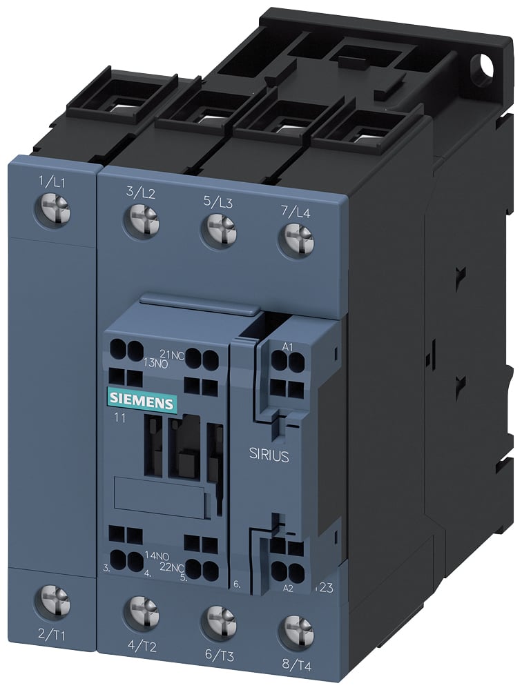 SIEMENS - SIE3RT23373NB30 Contattore, AC-1, 110 A/400 V/40 °C, S2, a 4 poli, AC/DC 20 ... 33 V, 1NO+1NC
