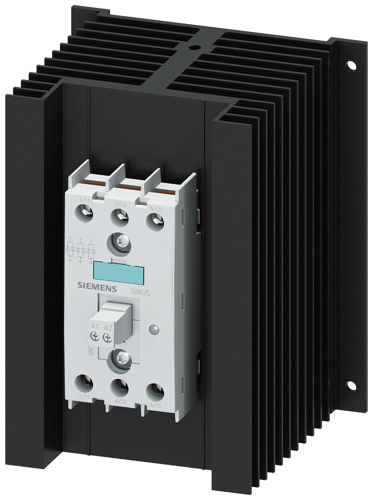 SIEMENS - SIE3RF24501AC35 Contattore statico 3RF2, trifase AC-51 50 A 48 ... 600 V/AC 110 V, controllato a 3 fasi