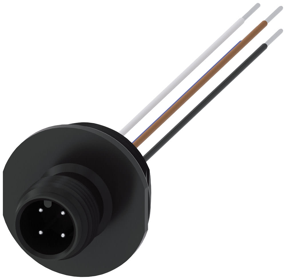 SIEMENS - SIE3SY3127 Accessorio per interruttori di posizione, connettore fisso a 4 poli, M12 per M20 x 1,5 per 250 V, 4 A