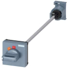 SIEMENS - SIE3RV29261K Comando rotativo bloccoporta per interruttore automatico, S00...S3, albero da 330 mm, nero
