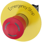 SIEMENS - SIE3SU11581HB201PT0 Pulsante a fungo di ARRESTO DI EMERGENZA, illuminabile, 22 mm, rotondo, in metallo lucido, rosso; LED