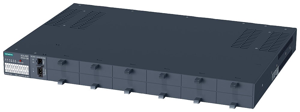 SIEMENS - SIE6GK53240GG103AR2 SCALANCE XR324-12M man.sw.L2, 12x vani per mezzi trasmissivi porte front. AC230V