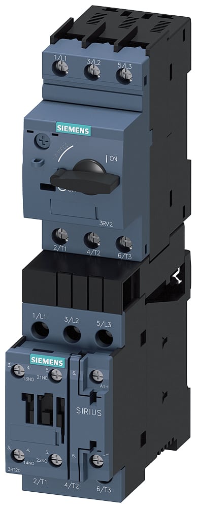 SIEMENS - SIE3RA21201JA240BB4 Partenza, avviatore diretto, S0, 7 ... 10 A, DC 24 V, 150 kA