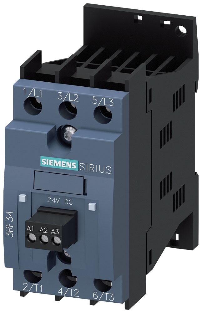 SIEMENS - SIE3RF34031BD24 Contattore statico 3RF3, trifase AC-53 3,8 A 48 ... 480 V/AC 110 ... 230 V