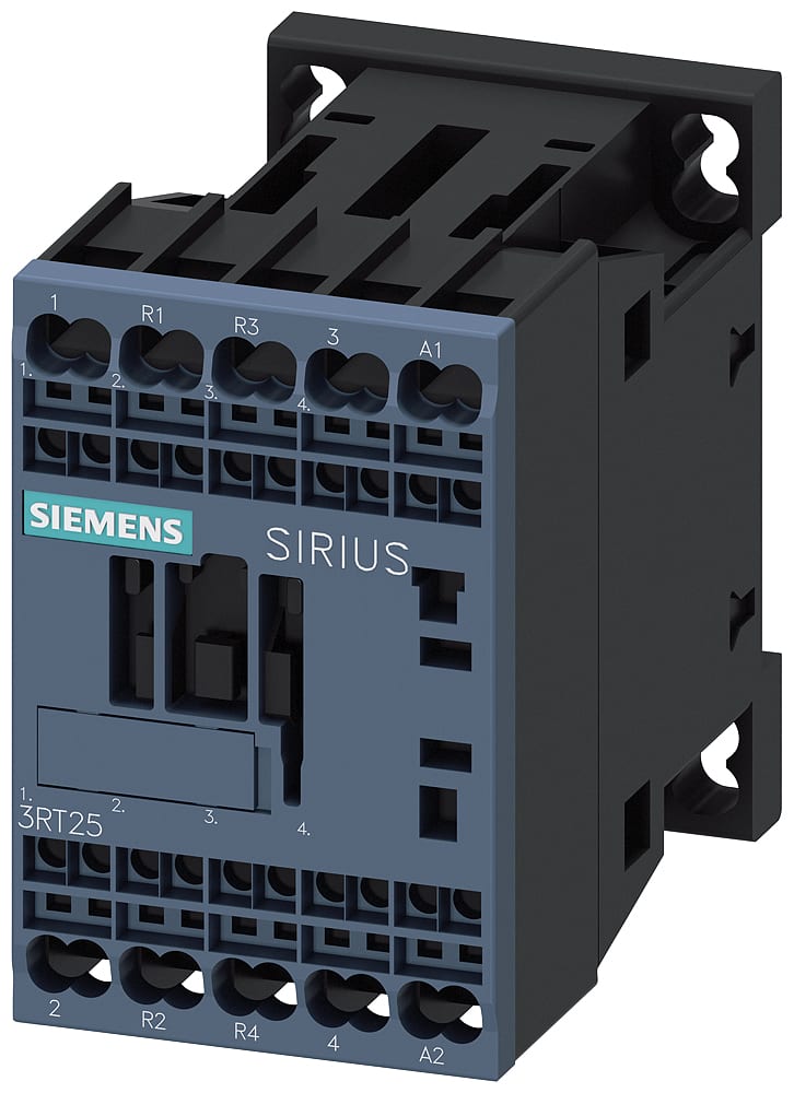 SIEMENS - SIE3RT25162AF00 Contattore 2NO+2NC, AC-3, 4 kW AC 110 V 50 Hz, a 4 poli, 2NO+2NC