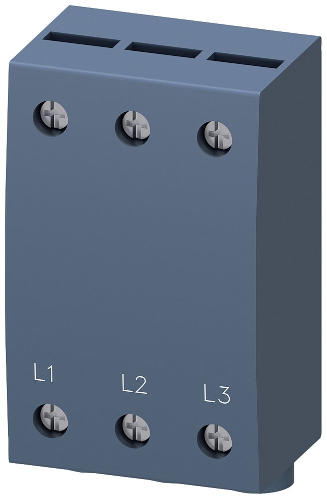 SIEMENS - SIE3RV29155B Morsetto di alimentazione trifase per sbarre collettrici trifase, S0 e S00, collegamento dal basso