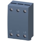 SIEMENS - SIE3RV29155B Morsetto di alimentazione trifase per sbarre collettrici trifase, S0 e S00, collegamento dal basso