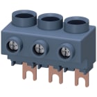SIEMENS - SIE3RV29255AB Morsetto di alimentazione trifase per sbarre collettrici trifase, collegamento dallalto, S00/S0
