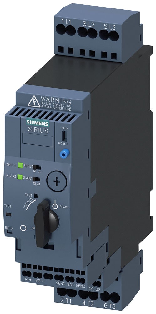 SIEMENS - SIE3RA61202DP32 SIRIUS Partenza compatta avviatore diretto 690 V, AC/DC 110 ... 240 V, 50 ... 60 Hz, 3 ... 12 A