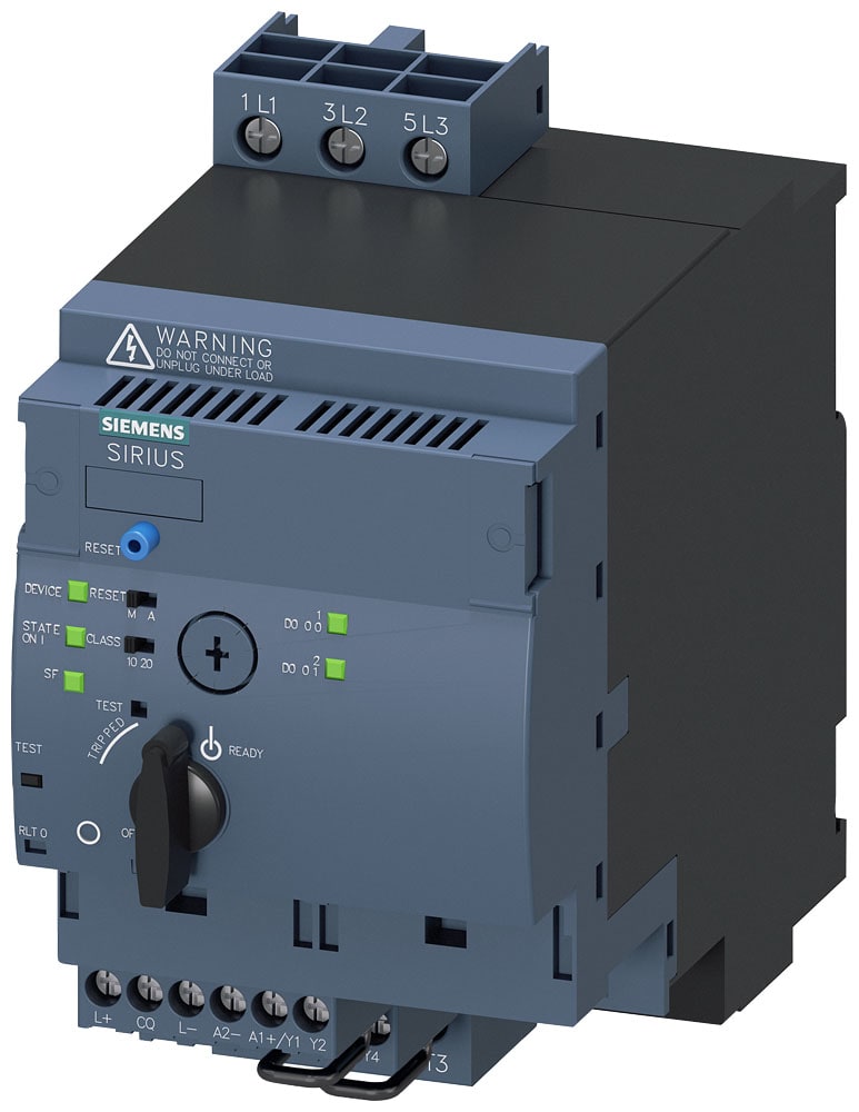 SIEMENS - SIE3RA65001DB42 SIRIUS Partenza compatta avviatore reversibile per IO-Link, 690 V, DC 24 V, 3 ... 12 A