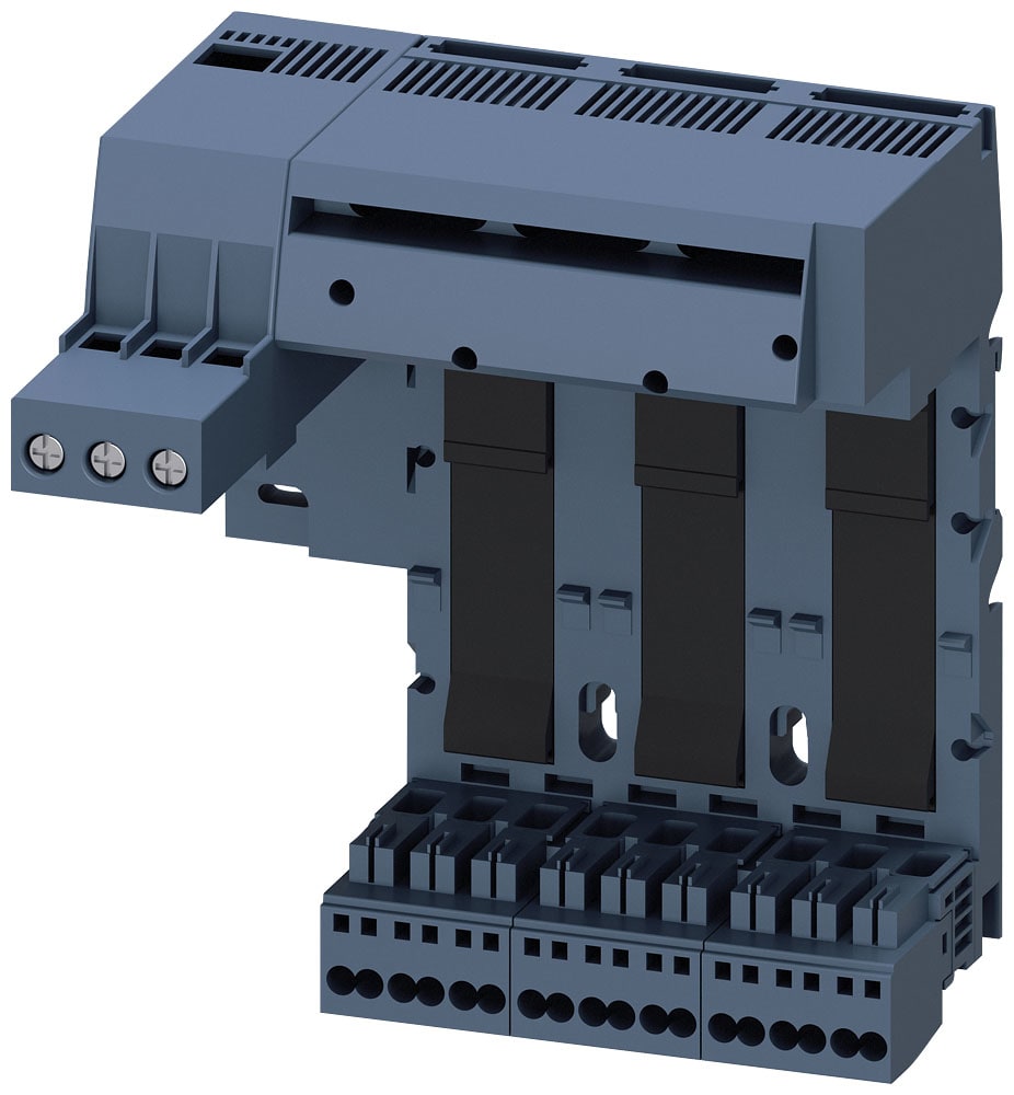 SIEMENS - SIE3RA68128AC Base di alimentazione a sinistra, collegamento del circuito principale: ingresso vite, molla 3