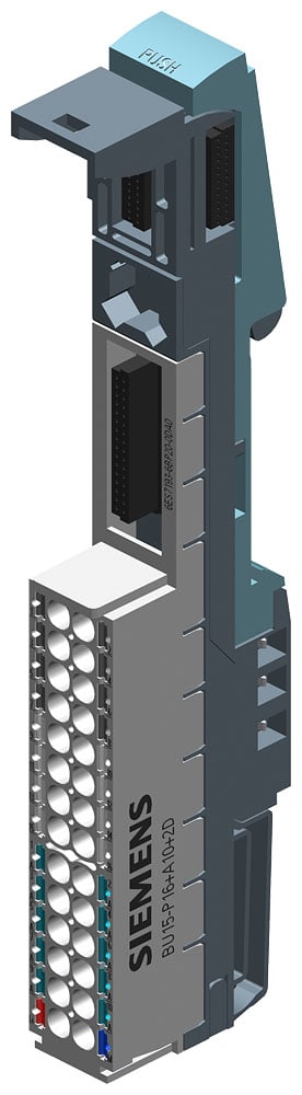 SIEMENS - SIE6ES71936BP202DA0 SIMATIC ET 200SP Tipo di BU A0 BU15-P16+A10+2D UI 10