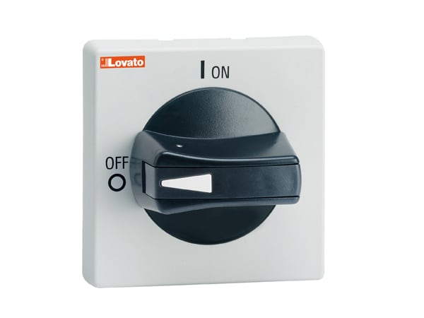 LOVATO - LOVGAX63KB MANIGLIA NERA SEL.SPORGENTE LUCCH. IP69K