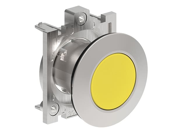 LOVATO - LOVLPFB105 PULSANTE A FILO MET.RASATO YELLOW