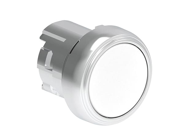 LOVATO - LOVLPSB108 PULSANTE MET. RASATO BIANCO