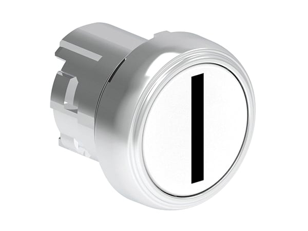 LOVATO - LOVLPSB1118 PULSANTE MET.RASATO I BIANCO