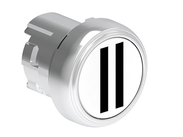LOVATO - LOVLPSB1128 PULSANTE MET.RASATO II BIANCO