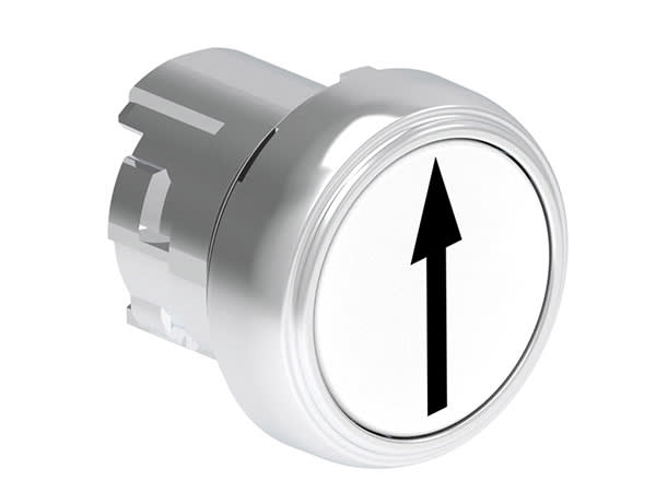 LOVATO - LOVLPSB1158 PULSANTE MET. RASATO FR.SU-GIU BIANCO