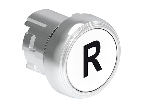 LOVATO - LOVLPSB1178 PULSANTE MET. RASATO R BIANCO