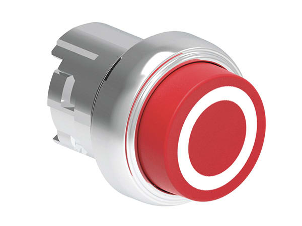 LOVATO - LOVLPSB2104 PULSANTE MET. SPORGENTE O ROSSO