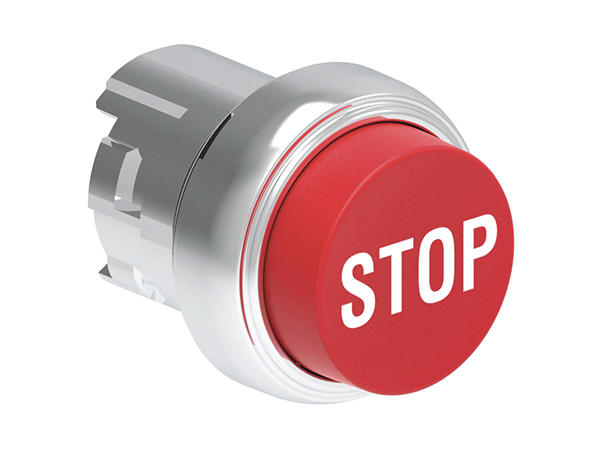 LOVATO - LOVLPSB2134 PULSANTE MET. SPORGENTE STOP ROSSO