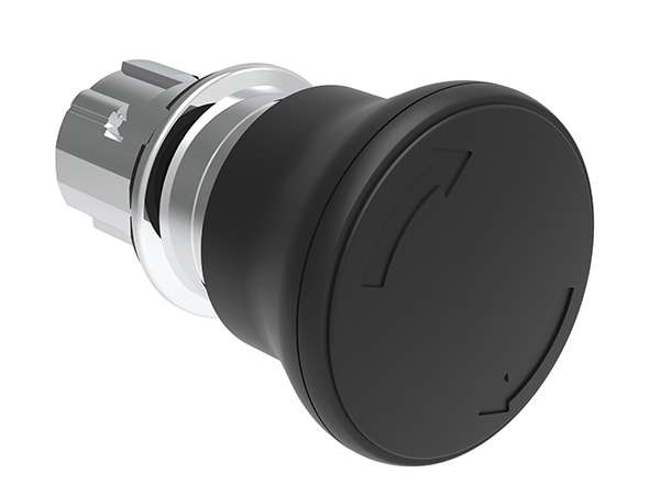 LOVATO - LOVLPSB6642 PULS.FUNGO 40MM NERO SG.ROTAZ.