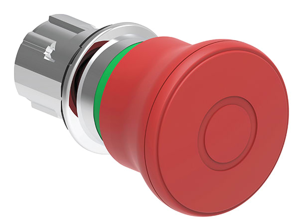 LOVATO - LOVLPSB6744 PULS.MET.FUNGO 40MM ROSSO P/P ISO13850