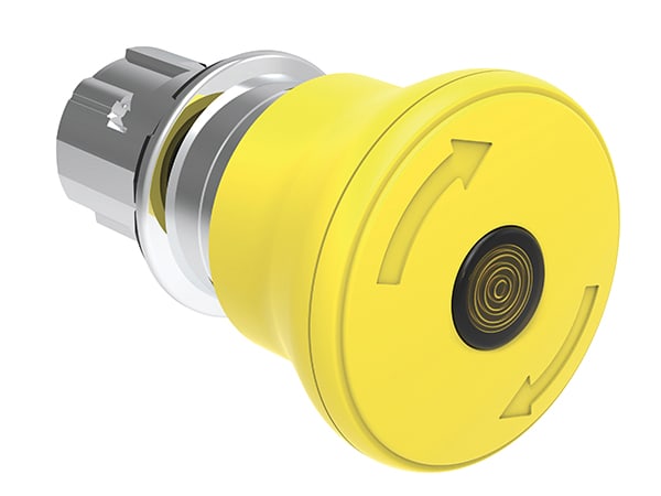 LOVATO - LOVLPSBL6645 PULS.LUM.FUNGO 40MM GIALLO SG.ROT.