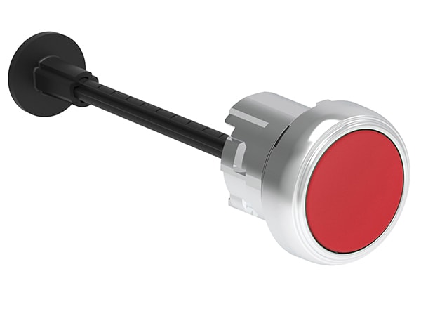LOVATO - LOVLPSR1004 PULSANTE MET. RIARMO RASATO ROSSO