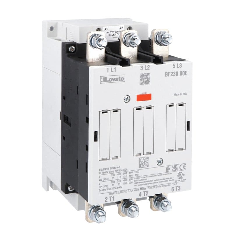 LOVATO - LOVBF23000E230 CONTATTORE 3P 230A AC3 100...250VAC/DC