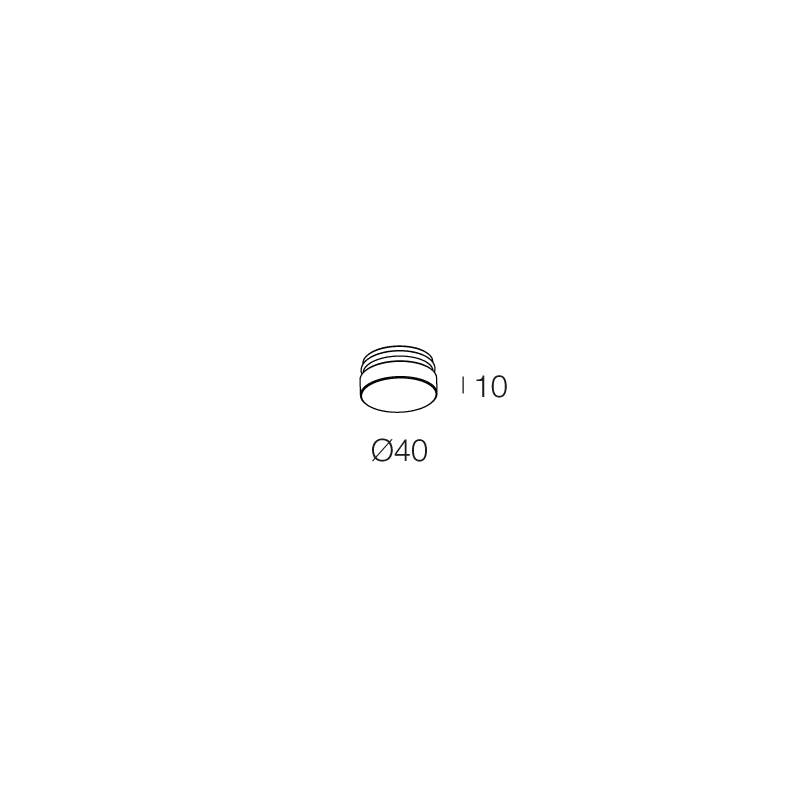 NOVALUX SPA - NOX112901.99 DIFFUSORE D.40 OPALE X SPOT BI/NE/LG/DG