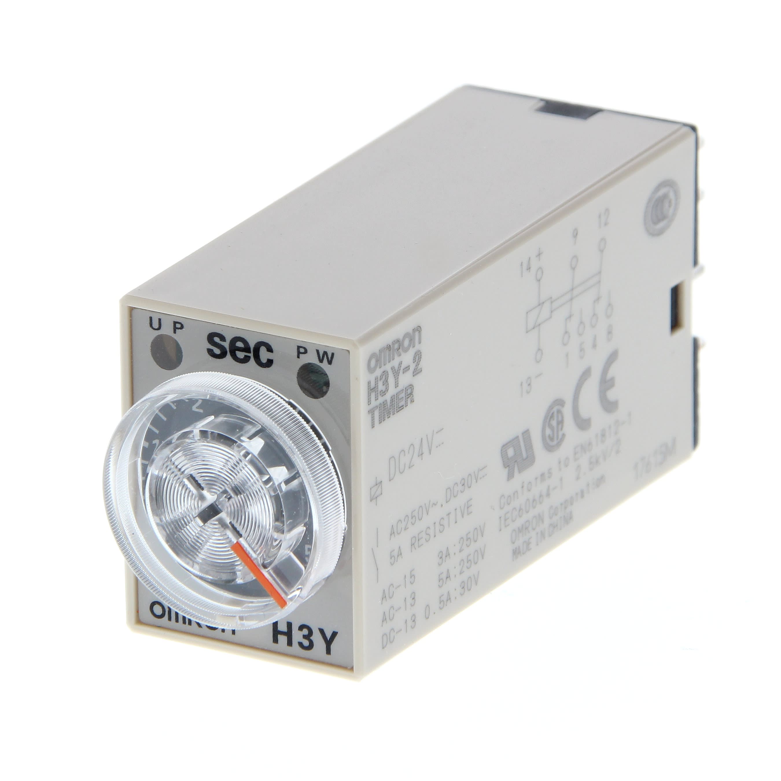 OMRON - OMRH3Y2AC20023060M TIMER, PLUG-IN, 8-PIN, ON-DELAY, DPDT,