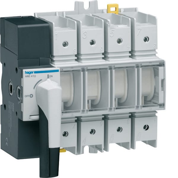 HAGER - HAGHAE410 Lasttrennschalter 4P 100A sich. Trennung