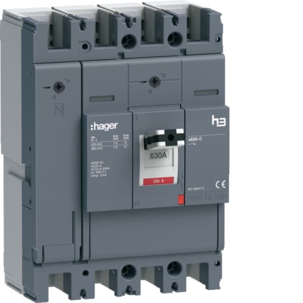 HAGER - HAGHCJ631AR INT MAN SEZ H3 X630 4P 630A