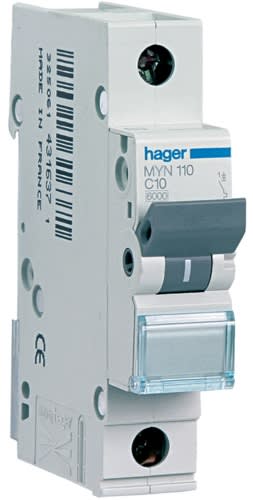 HAGER - HAGMYN150 INTERR. AUTOM. 1P 50A 4.5KA C 1M