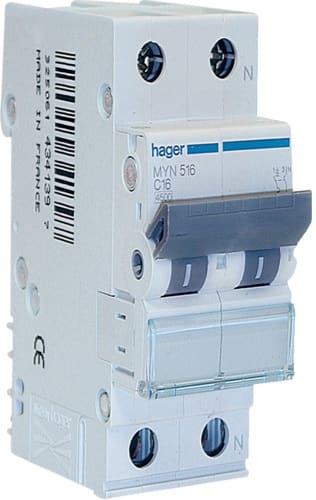 HAGER - HAGMYN263 INTERR. AUTOM. 2P 63A 4.5KA C 2M