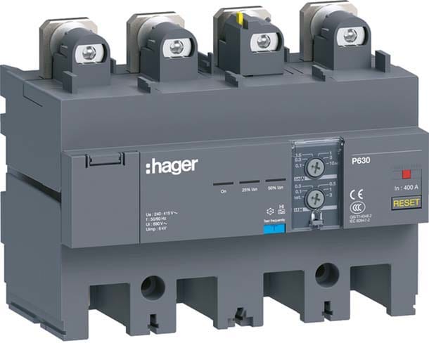 HAGER - HAGHBW400H BLOCCO DIFF H3+ P630 4P 400A IDN REG