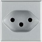 BTICINO - BTIHC4164/13 Steckdose Schweiz aluminium